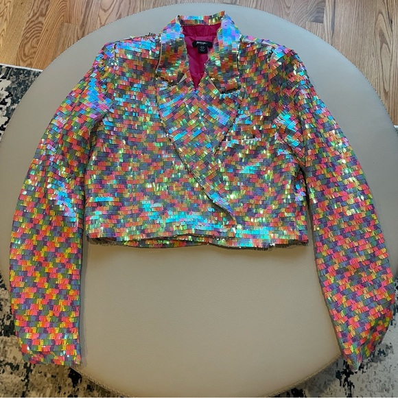 Nasty Gal Multi Color Sequin Blazer - Picture 7 of 14